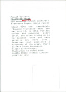 Francoise Sagan - Vintage Photograph