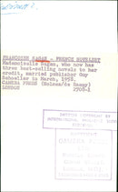 Francoise Sagan - Vintage Photograph