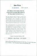 Irene Saez. Venezuelan politician. - Vintage Photograph