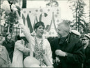 Allan Schulman with his Daughter Micaela Schulman - Vintage Photograph
