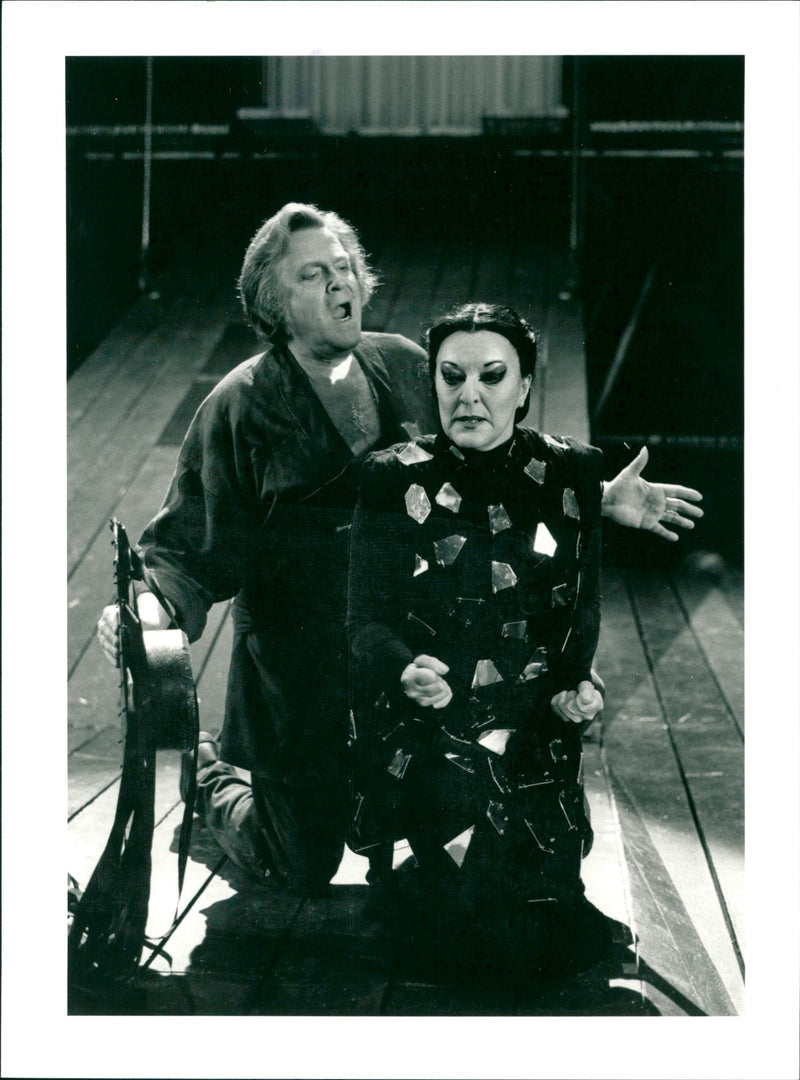 Theater, Folkoperan, Kerstin Melin, and Uno Stjernqvist - Vintage Photograph