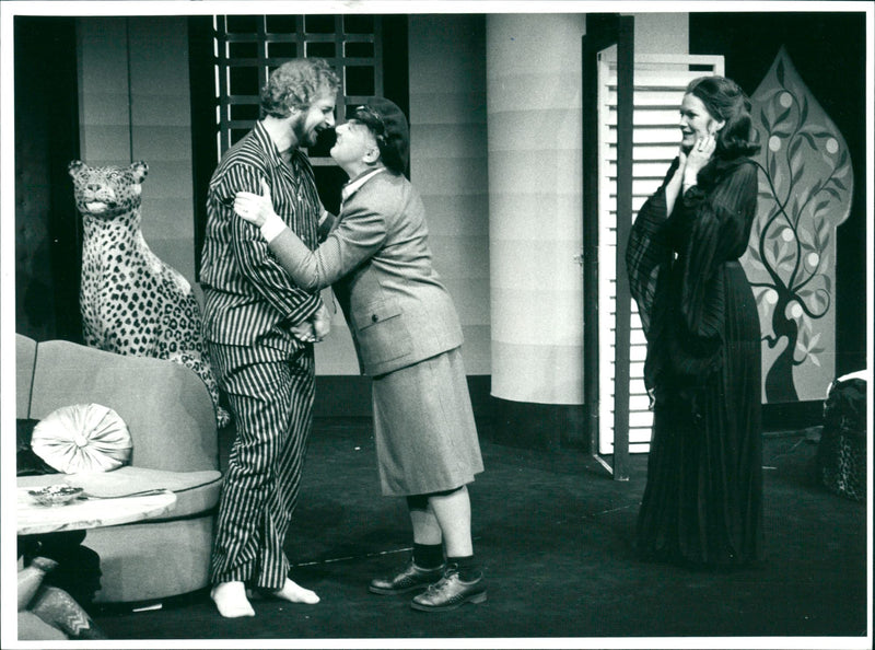 "A man too much",  Ulf Brunnberg, Sif Ruud, and Helena Kallenbäck - Vintage Photograph