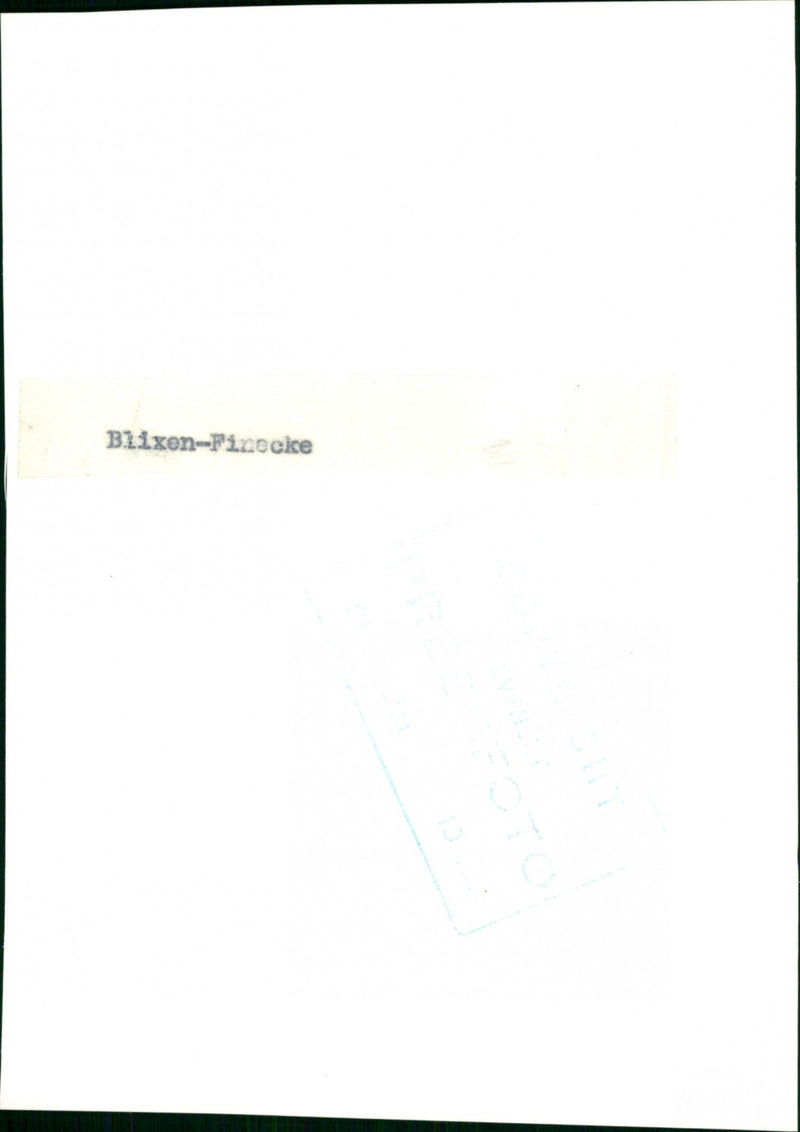 Hans von Blixen-Finecke - Vintage Photograph