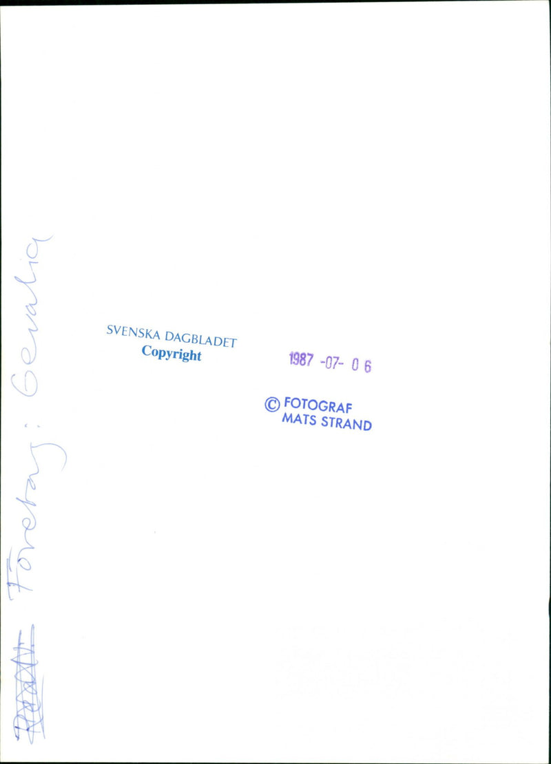 1987 WHAT COFFEE STANDS SWEDISH NATURE GEVA GEVALIA TILL NATURVARD - Vintage Photograph