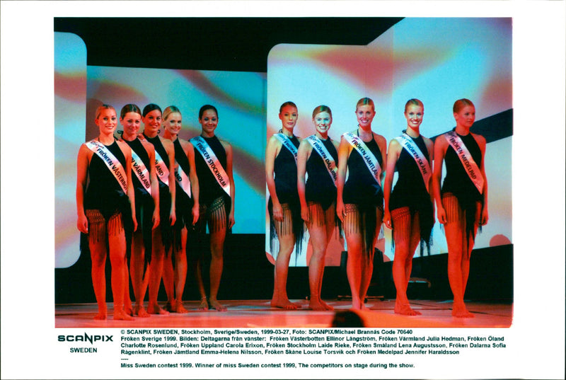 Miss Sweden contest 1999 - Vintage Photograph