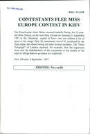 Miss Sweden Europe 1997 - Vintage Photograph