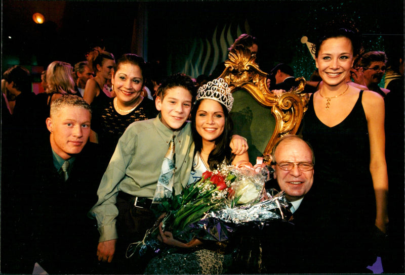 Miss Sweden 1998 Winner Jessica Olers - Vintage Photograph