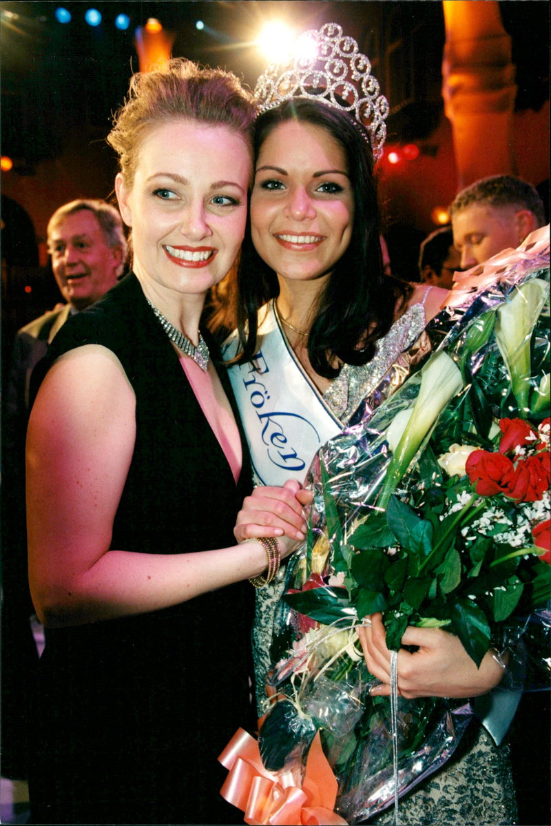 Miss Sweden 1998 Winner Jessica Olers - Vintage Photograph