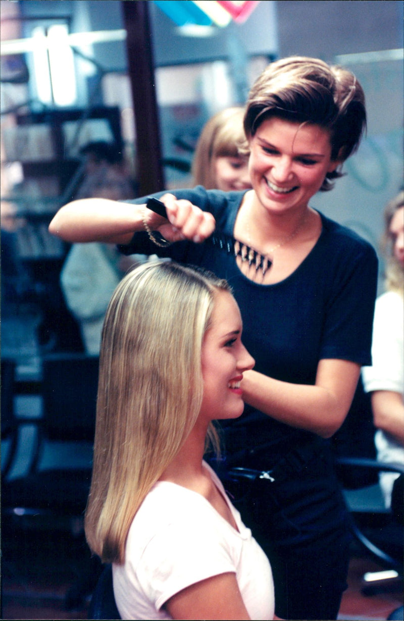 Miss Sweden Selection in 1995 - Vintage Photograph