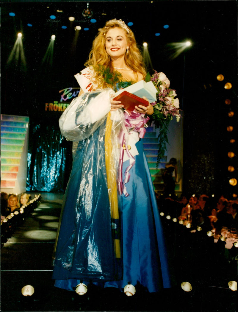 Miss Sweden 1993 Johanna Lind From Linkoping - Vintage Photograph