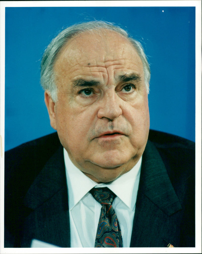 Helmut Kohl. - Vintage Photograph