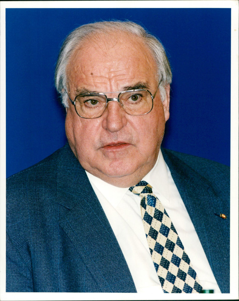 Helmut Kohl. - Vintage Photograph