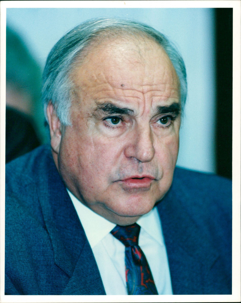 Helmut Kohl. - Vintage Photograph