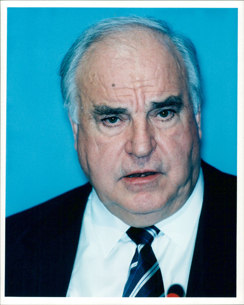 Helmut Kohl. - Vintage Photograph