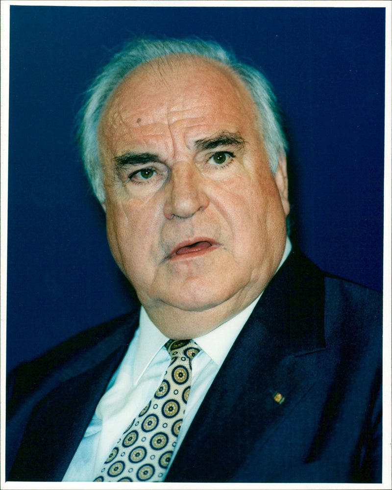 Helmut Kohl. - Vintage Photograph