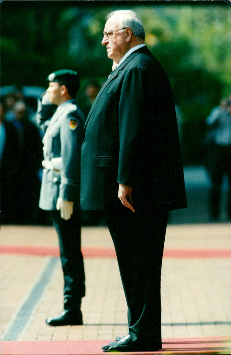 Helmut Kohl. - Vintage Photograph