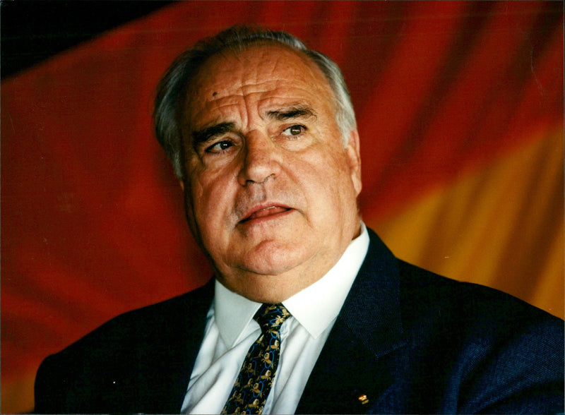 Helmut Kohl. - Vintage Photograph