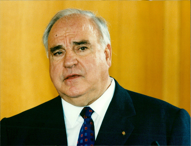 Helmut Kohl. - Vintage Photograph