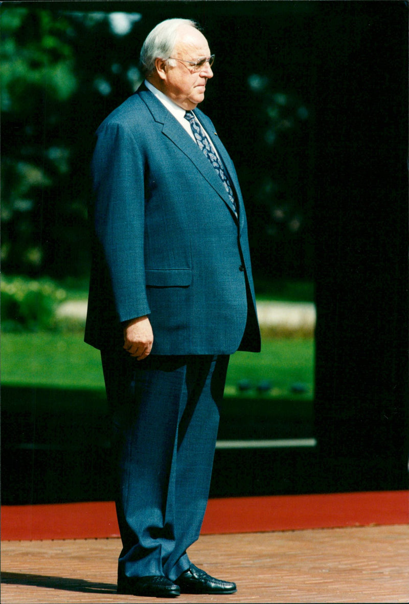 Helmut Kohl. - Vintage Photograph