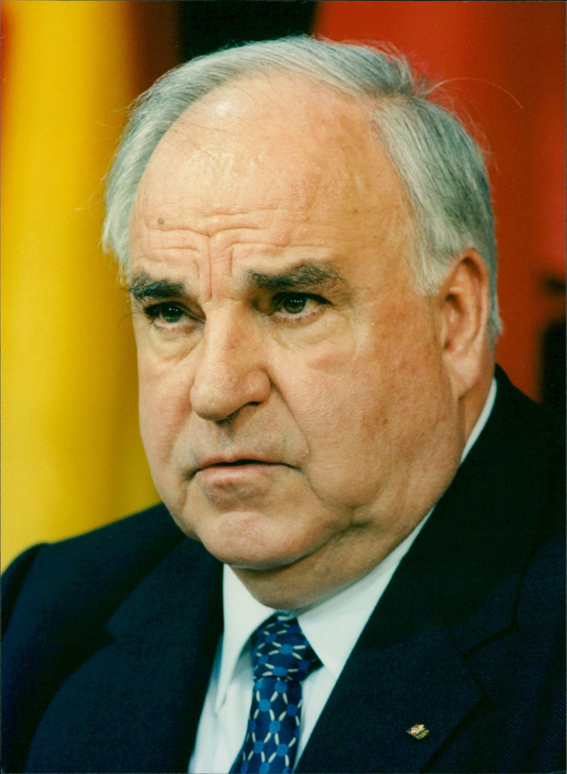 Helmut Kohl. - Vintage Photograph
