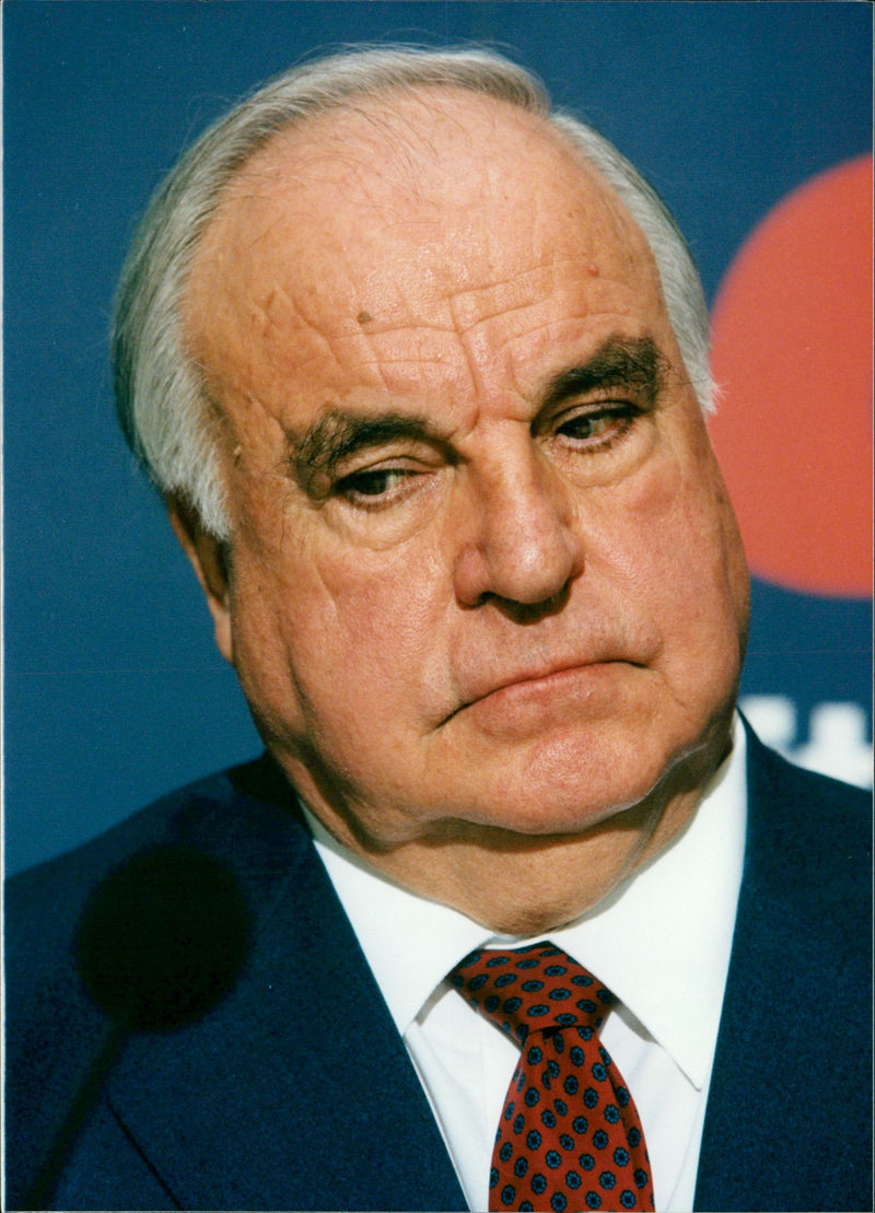 Helmut Kohl. - Vintage Photograph