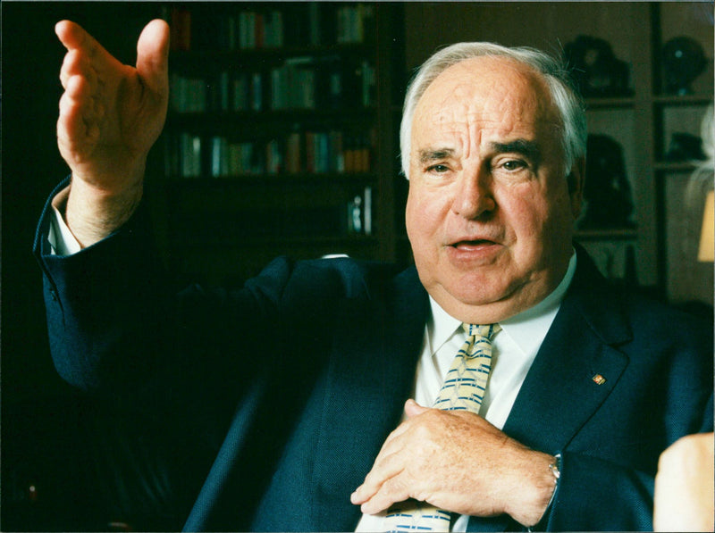 Helmut Kohl. - Vintage Photograph