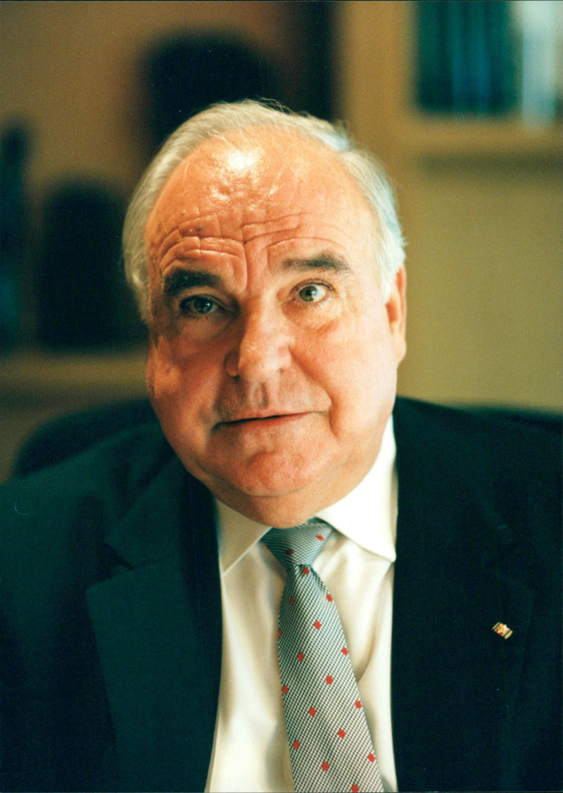 Helmut Kohl, politician West Germany. - Vintage Photograph