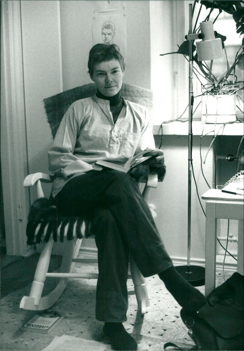 Märta Tikkanen, Finnish writer - Vintage Photograph