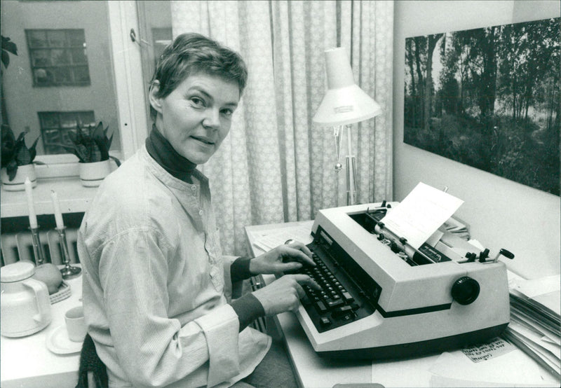 Märta Tikkanen, Finnish writer - Vintage Photograph