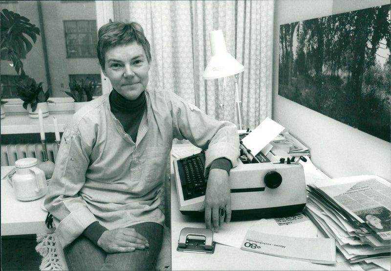 Märta Tikkanen, Finnish writer - Vintage Photograph