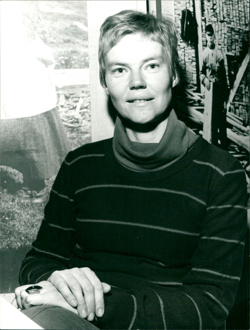 Märta Tikkanen, Finnish writer - Vintage Photograph