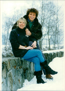 Carol Thatcher with Marco Grass - Vintage Photograph