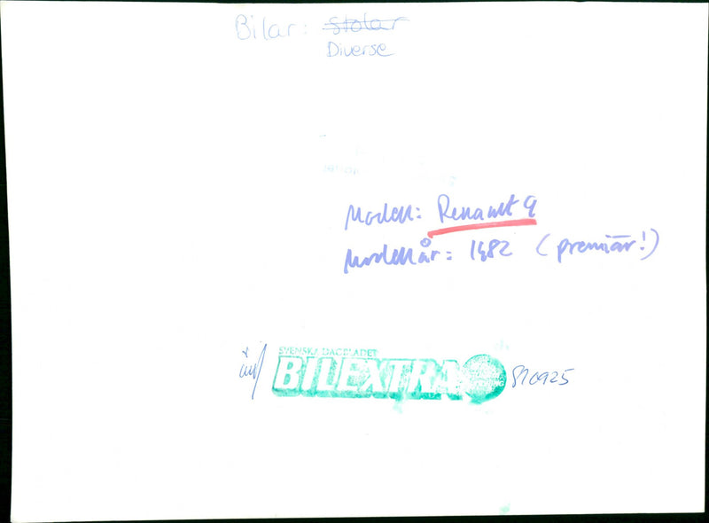 Cars Miscellaneous. - Vintage Photograph