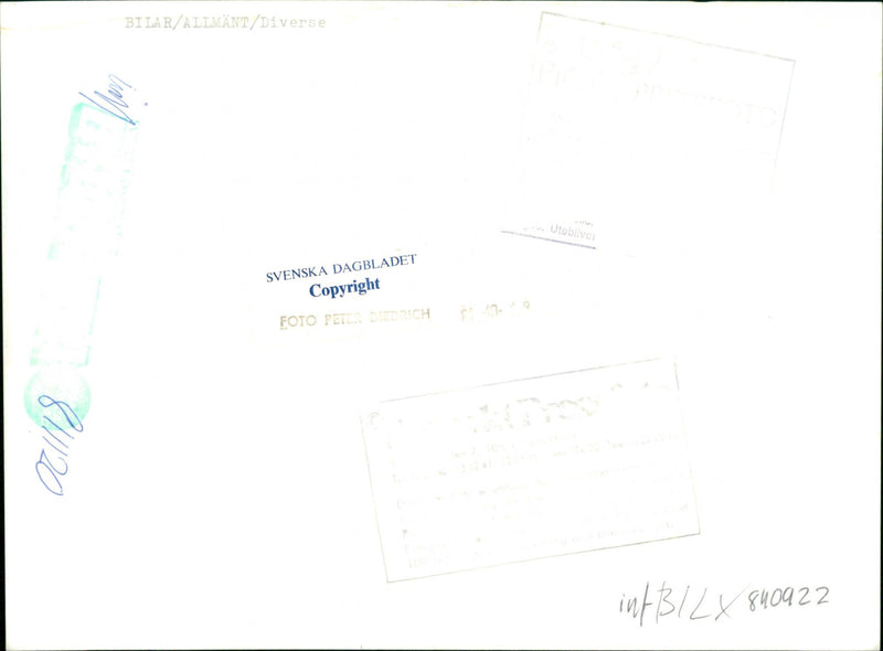 Cars Miscellaneous. - Vintage Photograph