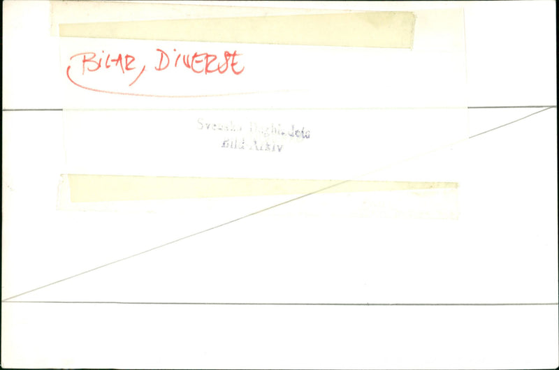 Cars Miscellaneous. - Vintage Photograph