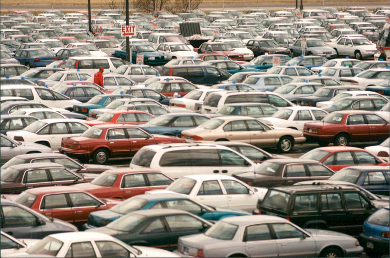 Cars Miscellaneous, Hare Airfield in Chigago - Vintage Photograph
