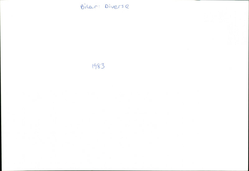 Cars Miscellaneous. - Vintage Photograph