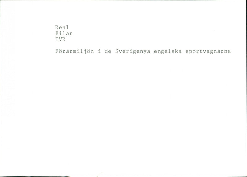 Cars Miscellaneous. - Vintage Photograph