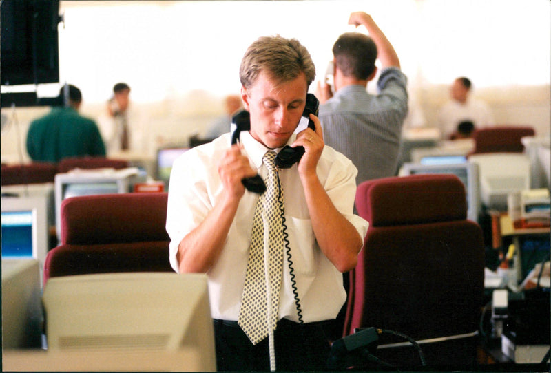 Telephone, Various devices and models. - Vintage Photograph
