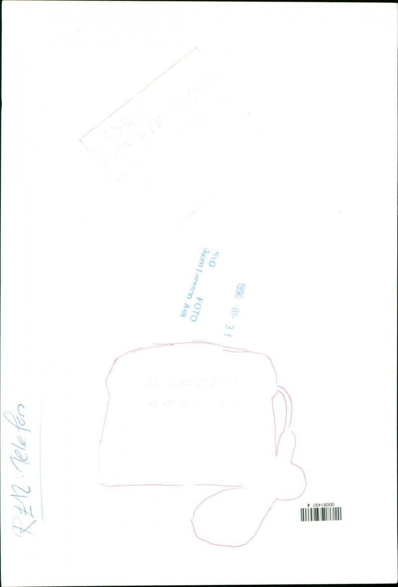 Telephone, Various devices and models. - Vintage Photograph