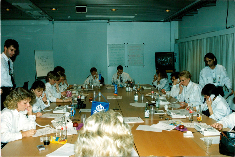 Telephone, Various devices and models. - Vintage Photograph