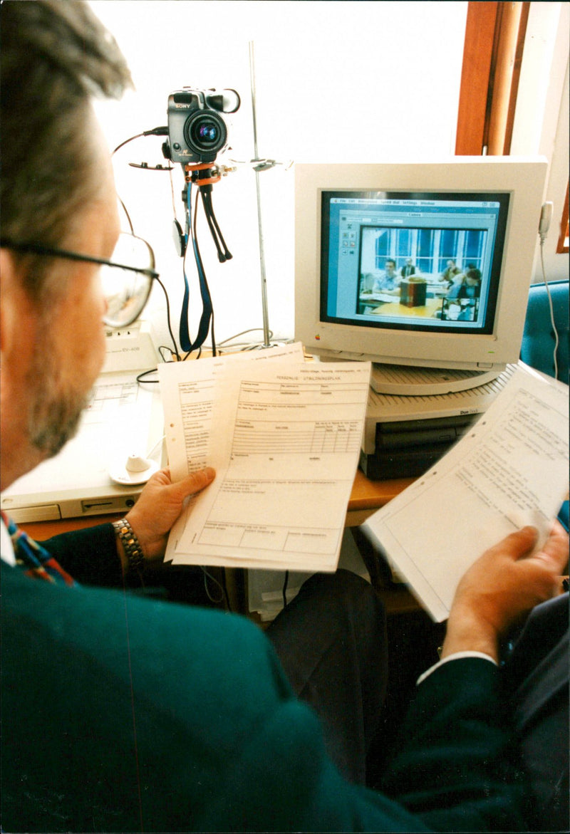 Telephone, Various devices and models. - Vintage Photograph