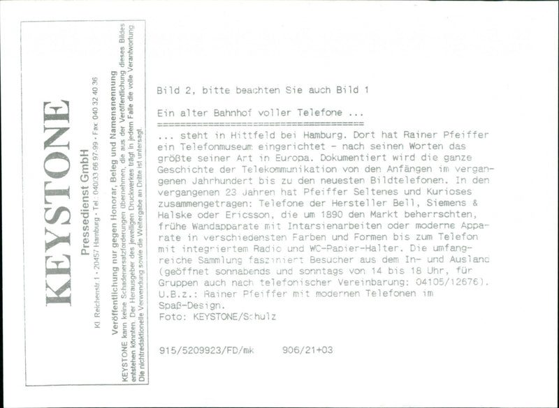 Telephone, Various devices and models. - Vintage Photograph