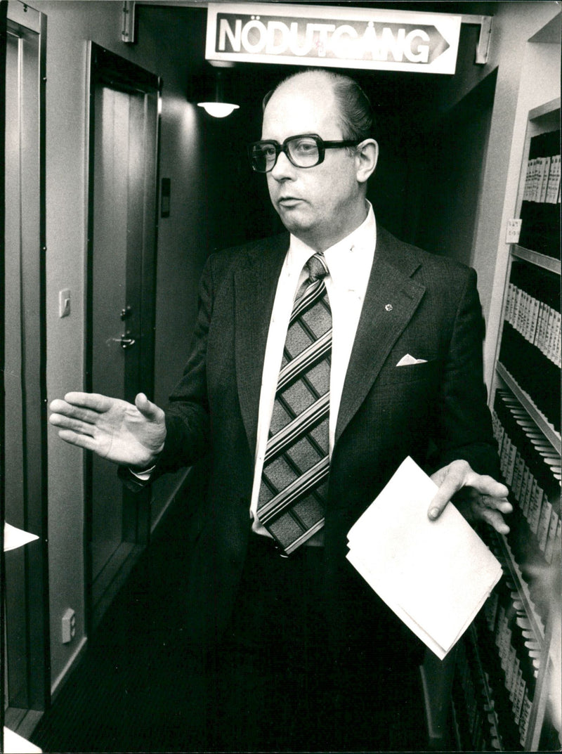 Allan Pettersson, politician. - Vintage Photograph