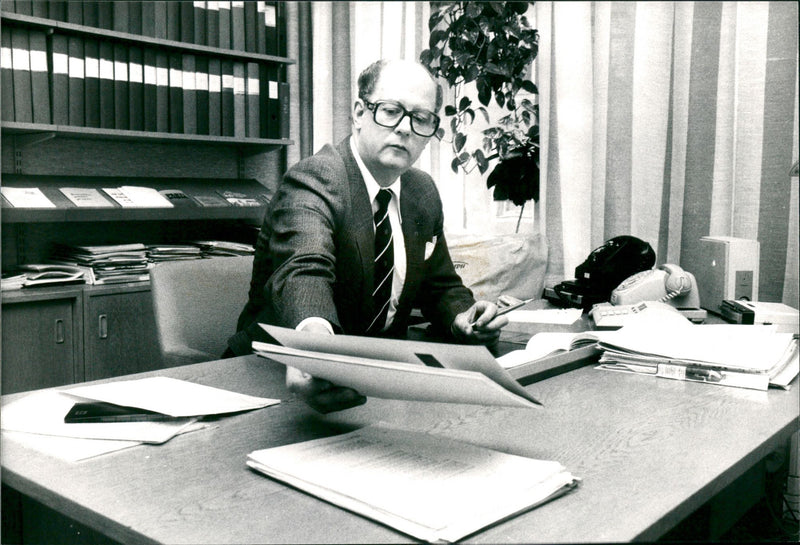 Allan Pettersson, politician. - Vintage Photograph