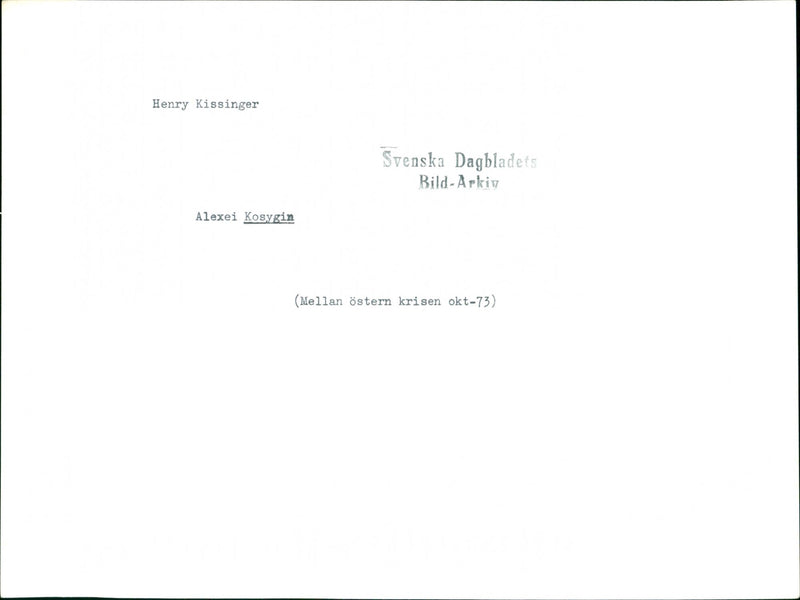 Alexei Kosygin, Politician Soviet - Vintage Photograph