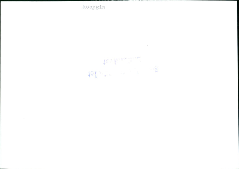 Alexei Kosygin, Politician Soviet - Vintage Photograph