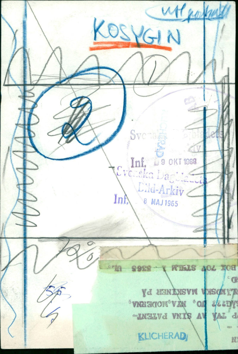 Alexei Kosygin, Politician Soviet - Vintage Photograph