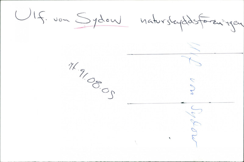 VOU CONSERVATION NATURE SYDOW - Vintage Photograph