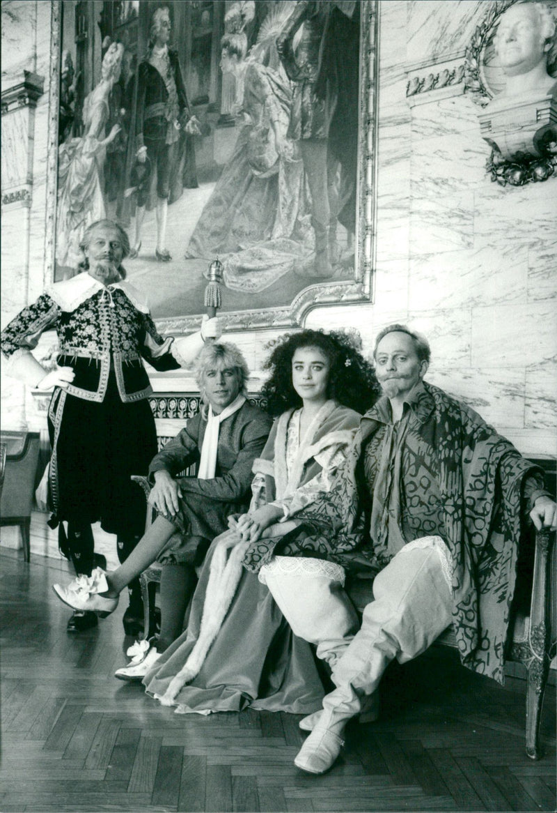 Dramatic Theater, Johan Hedenberg, Eva Fröling, Rolf Skoglund, and Gert Fylking - Vintage Photograph